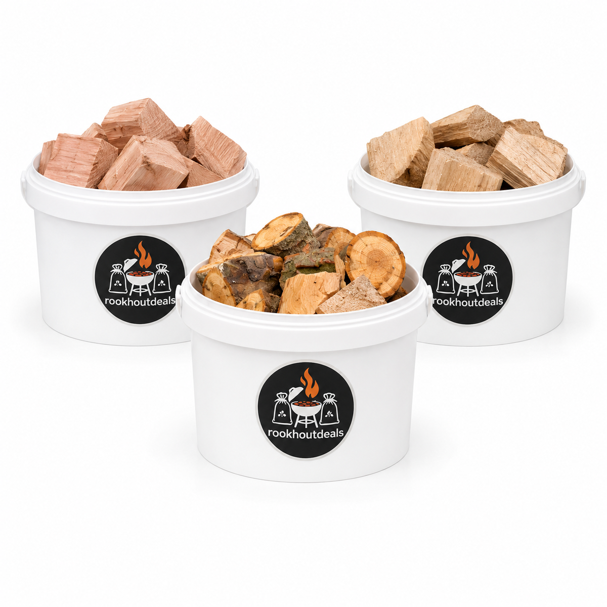 Räucherchunks Starter-Set - 3 Sorten - 3x1 kg