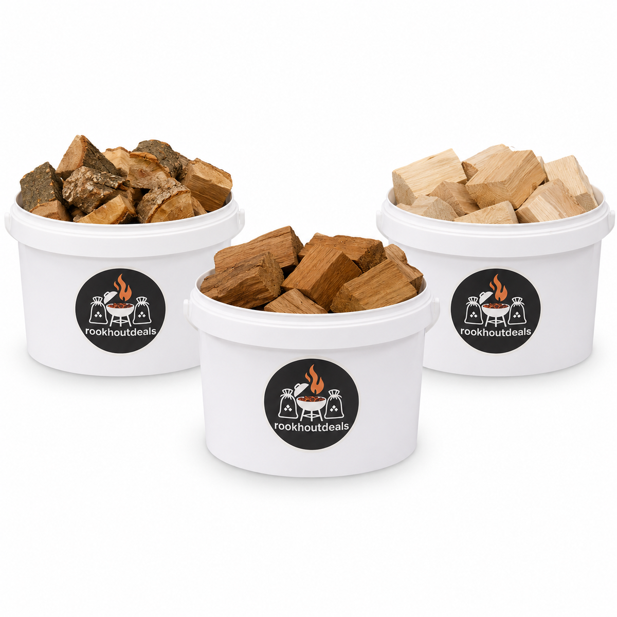 Räucherchunks Probierpaket - 3 Sorten nach Wahl - 3x1 kg