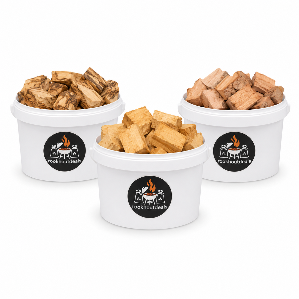 Mediterranes Räucherchunks Paket - 3 Sorten - 3x1 kg